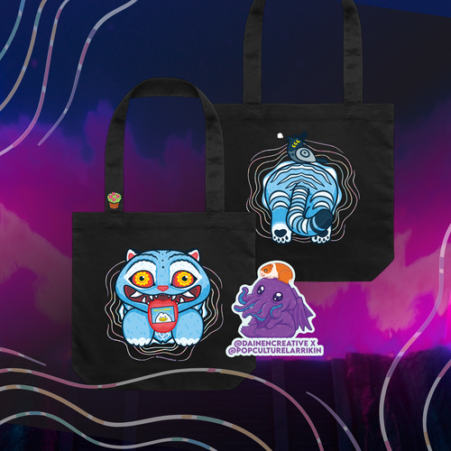 Image of Derpy and Sussie Tote bag - Dainencreative x Larrikin - K-Pop DH Inspired - Pop Culture Larrikin