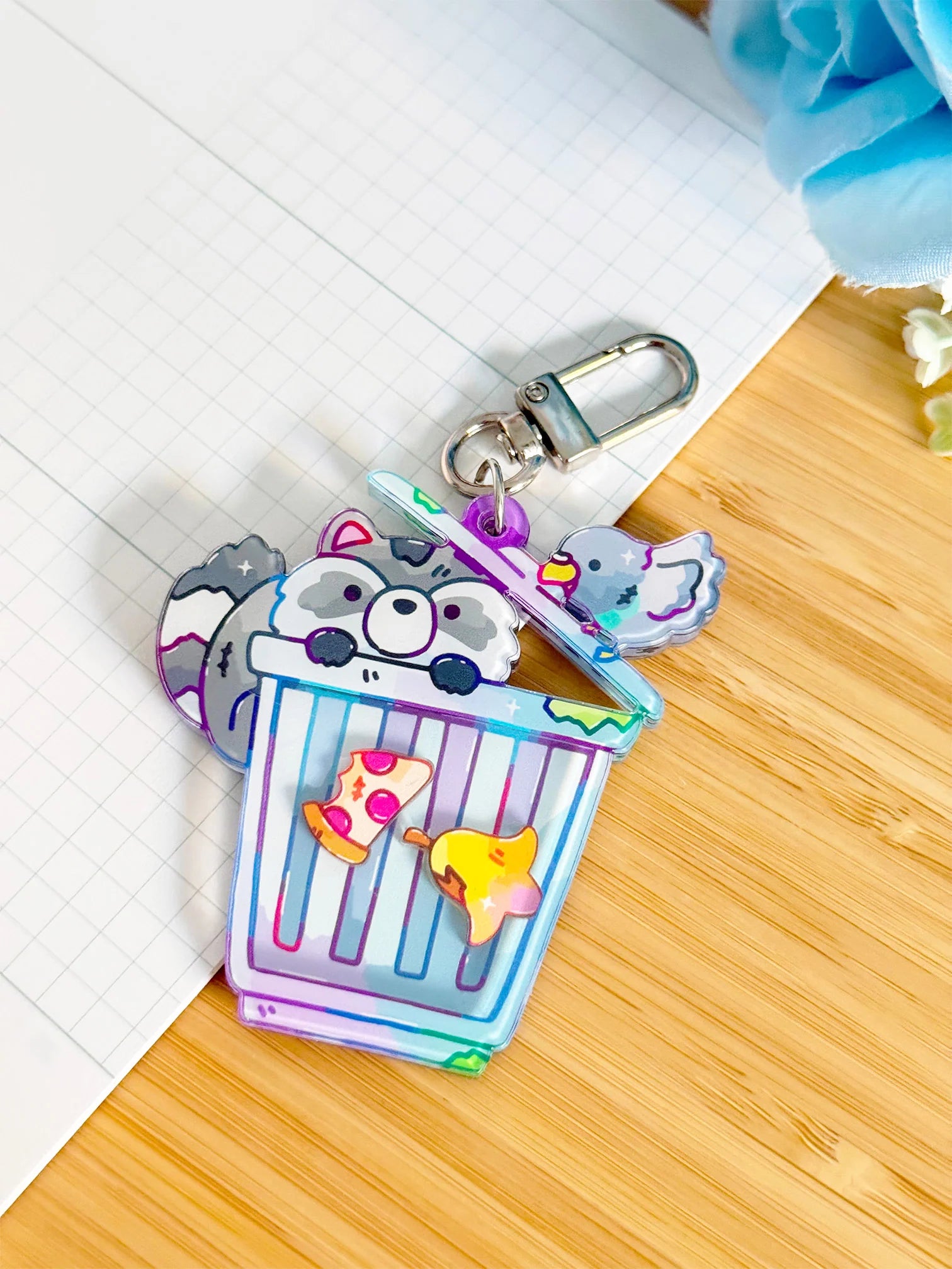 Trashy Pals Shaker Keychain