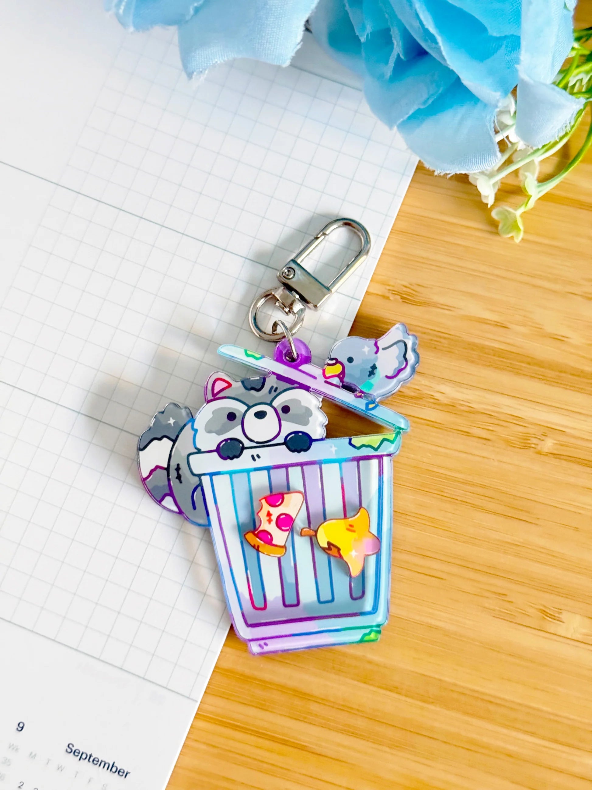 Trashy Pals Shaker Keychain