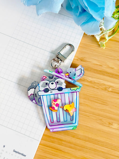 Trashy Pals Shaker Keychain