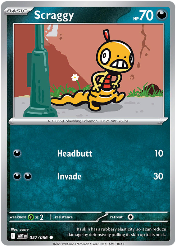 Image of Scraggy White Flare (WHT) #57