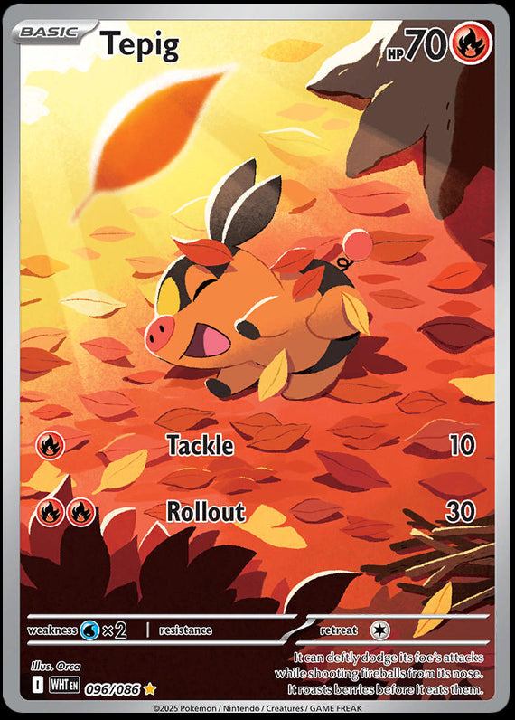 Image of Tepig White Flare (WHT) #96