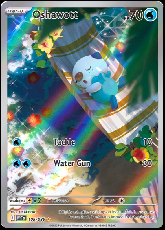 Image of Oshawott White Flare (WHT) #105