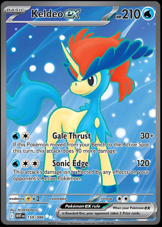 Image of Keldeo ex White Flare (WHT) #159