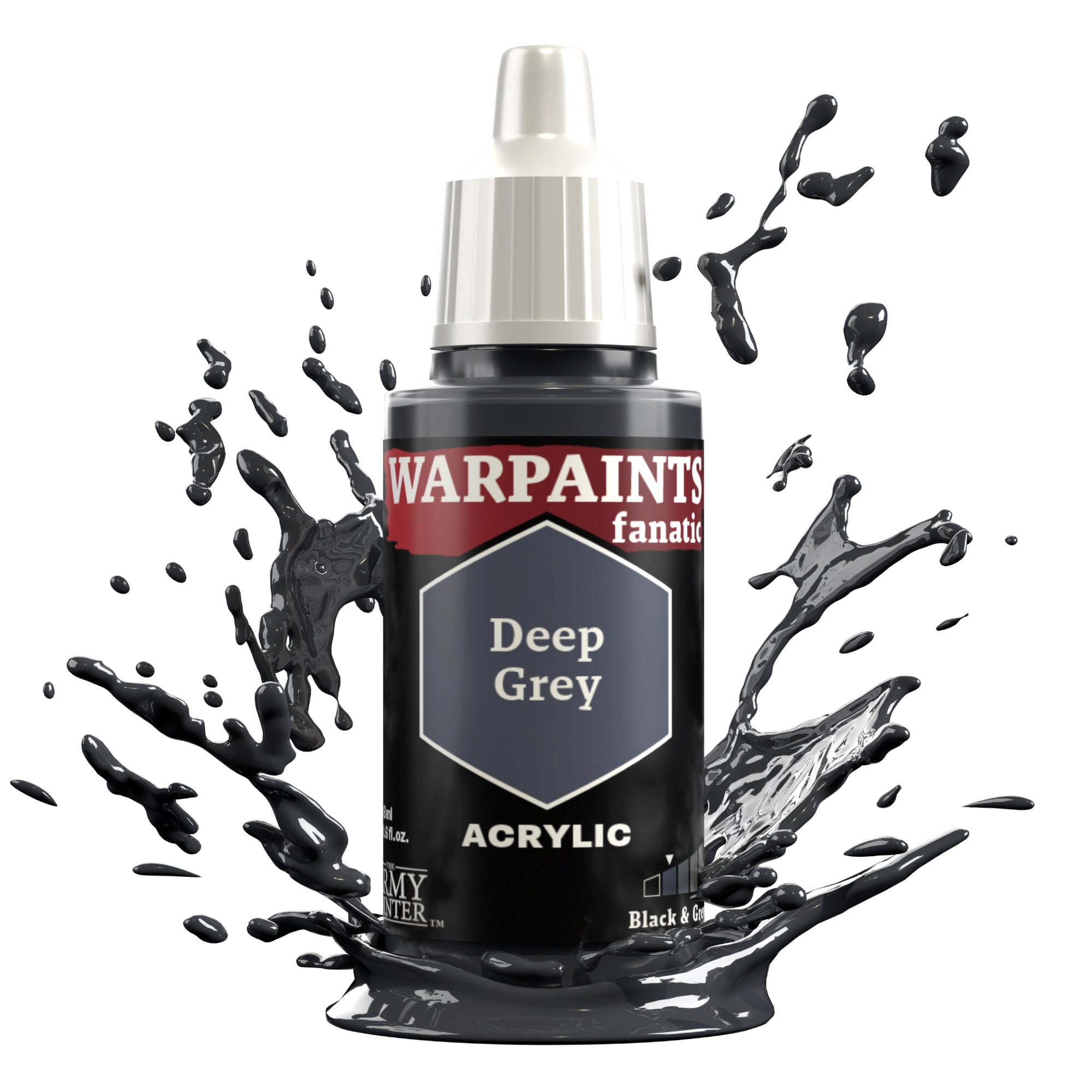 Army Painter Warpaints Fanatic Deep Grey - official splash