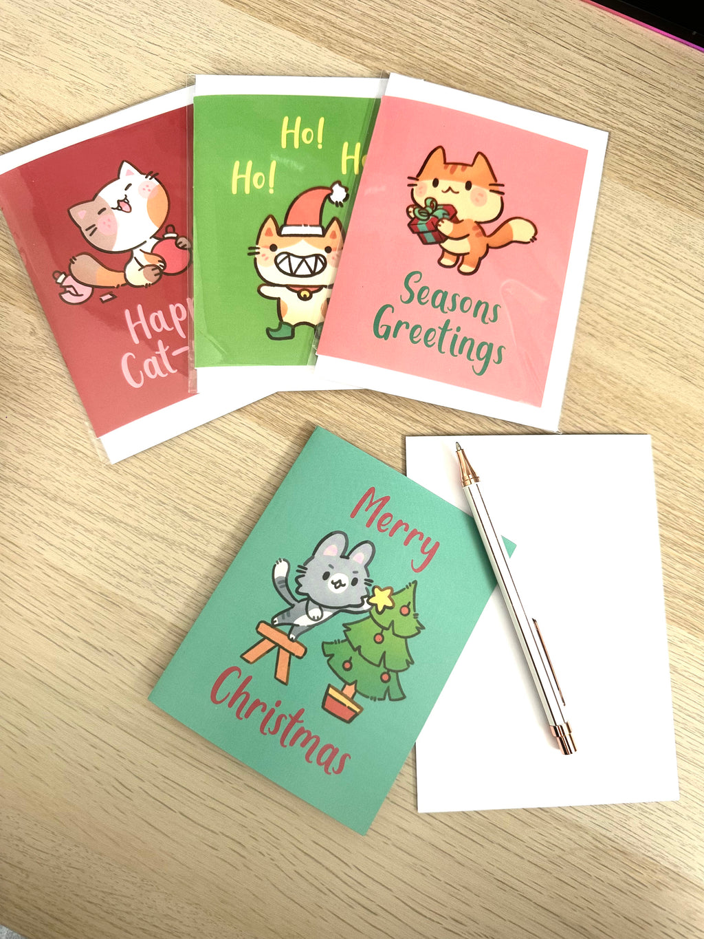 Local Artist Christmas Card - @ashalind.draws