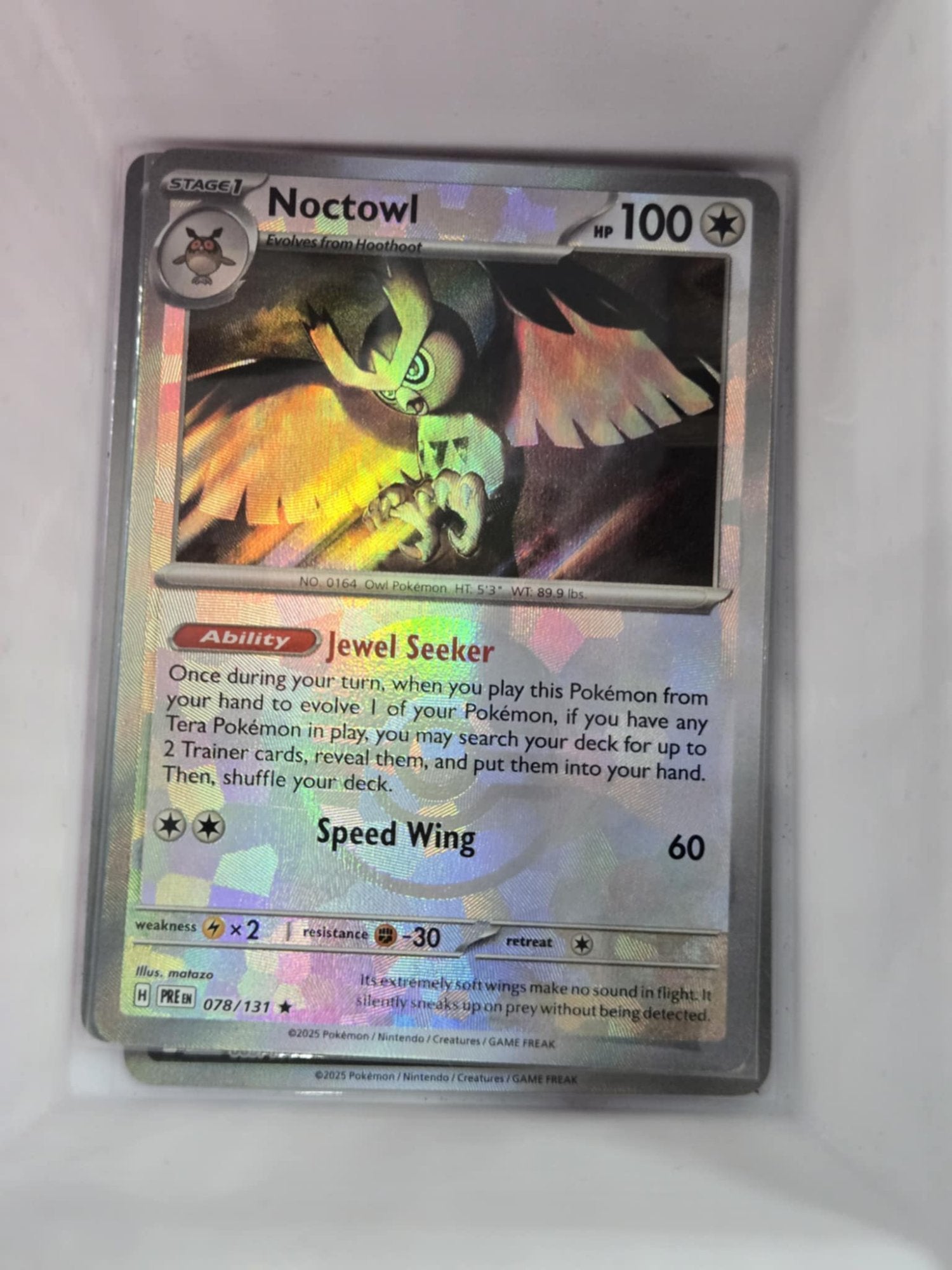 Image of Noctowl Prismatic Evolutions (PRE) #78
