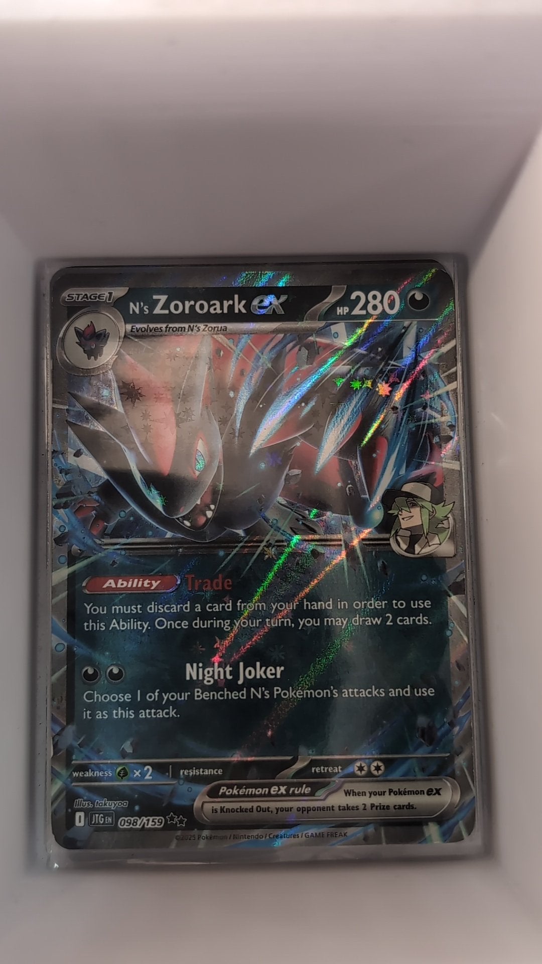Image of N's Zoroark ex Journey Together (JTG) #98