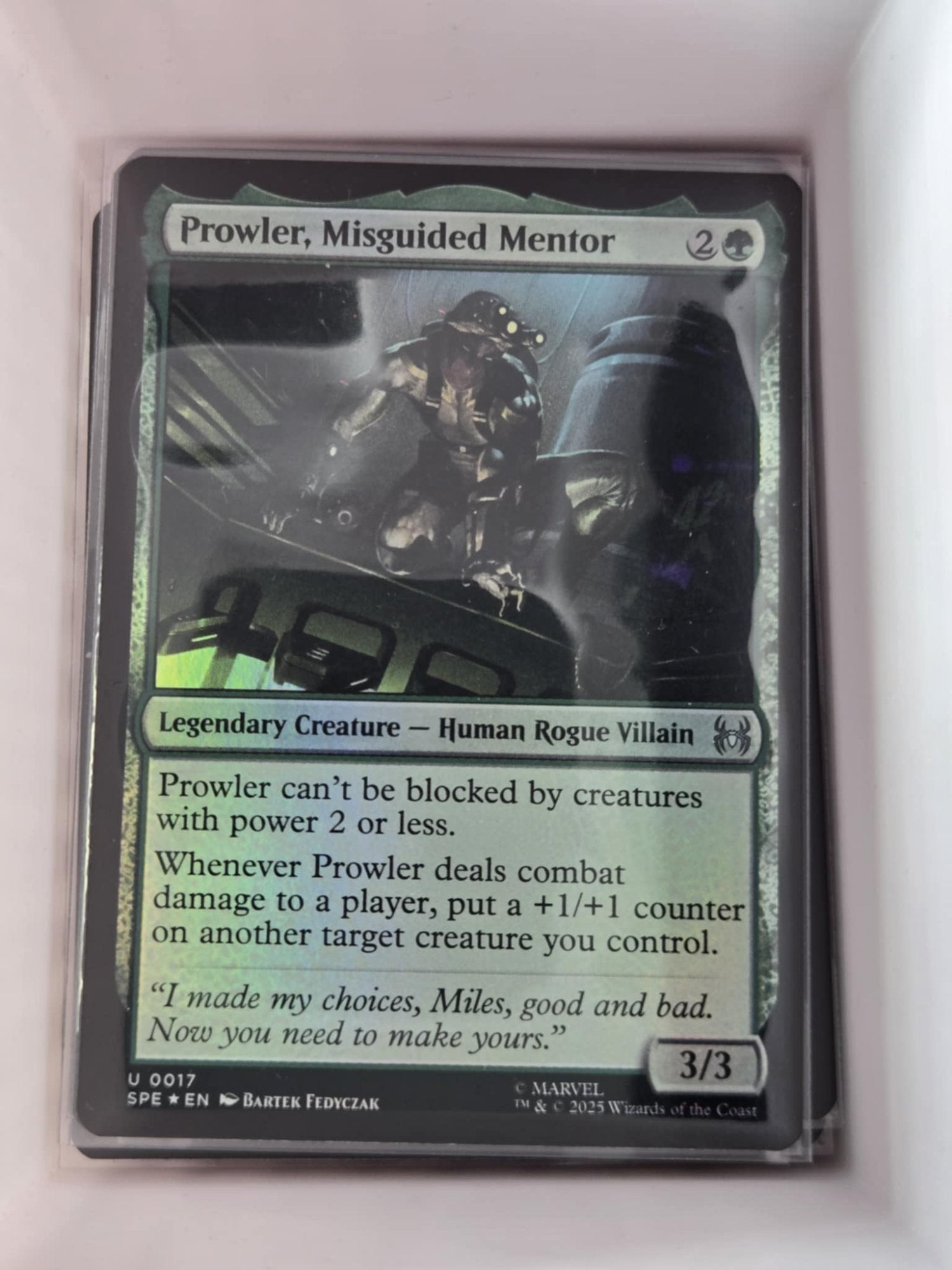 Image of Prowler, Misguided Mentor Marvel's Spider-Man Eternal (SPE) #17