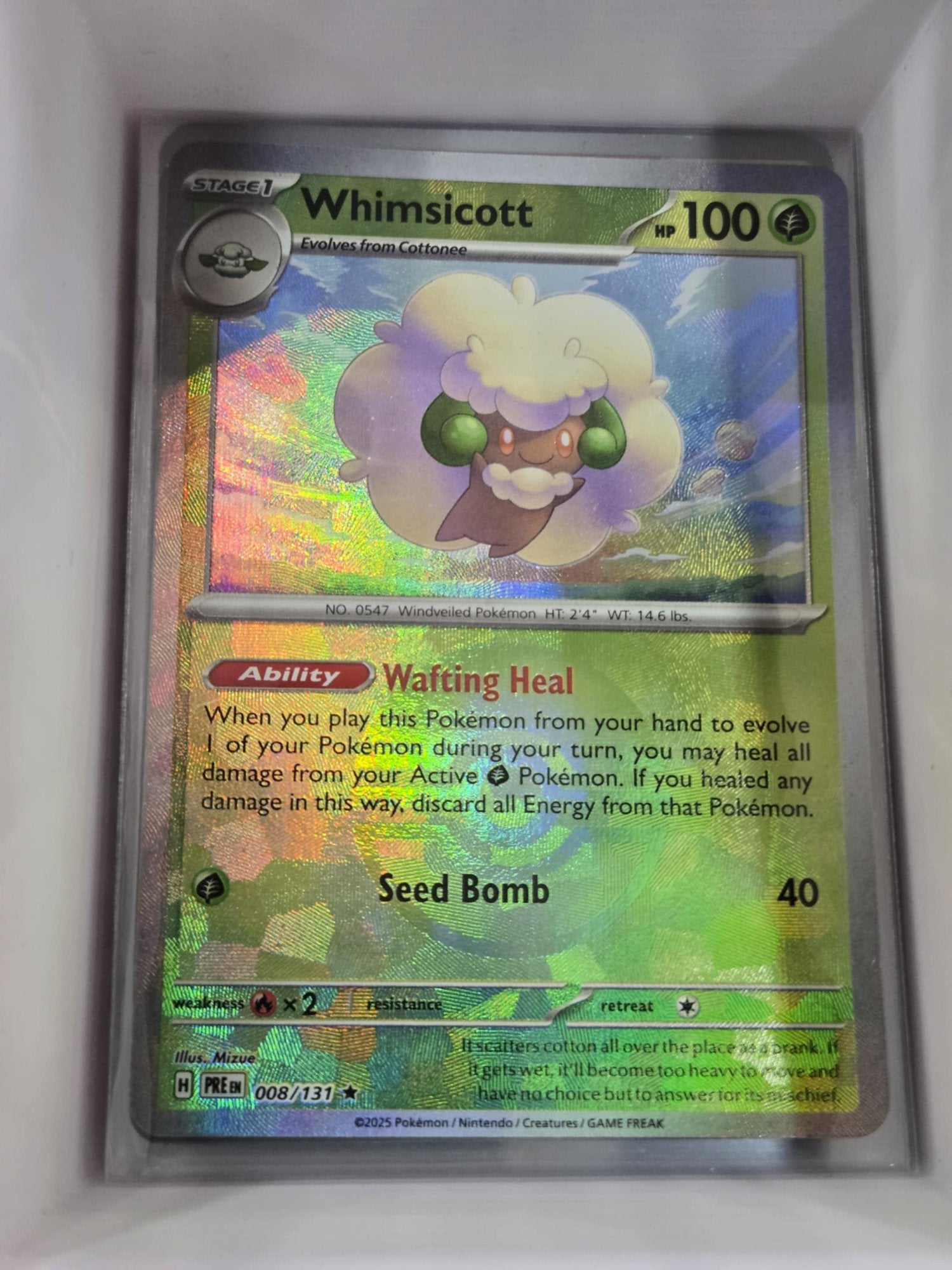 Image of Whimsicott Prismatic Evolutions (PRE) #8