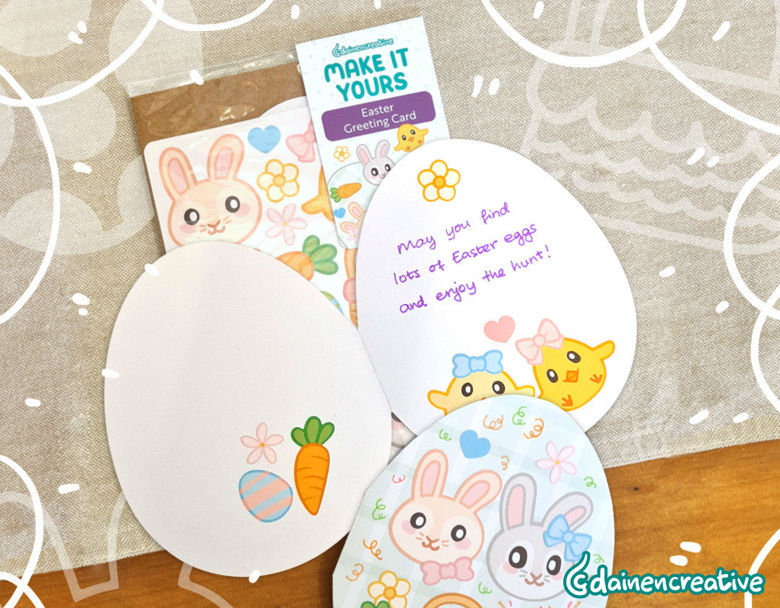 Easter Card, Make it Yours - Dainencreative - Pop Culture Larrikin 