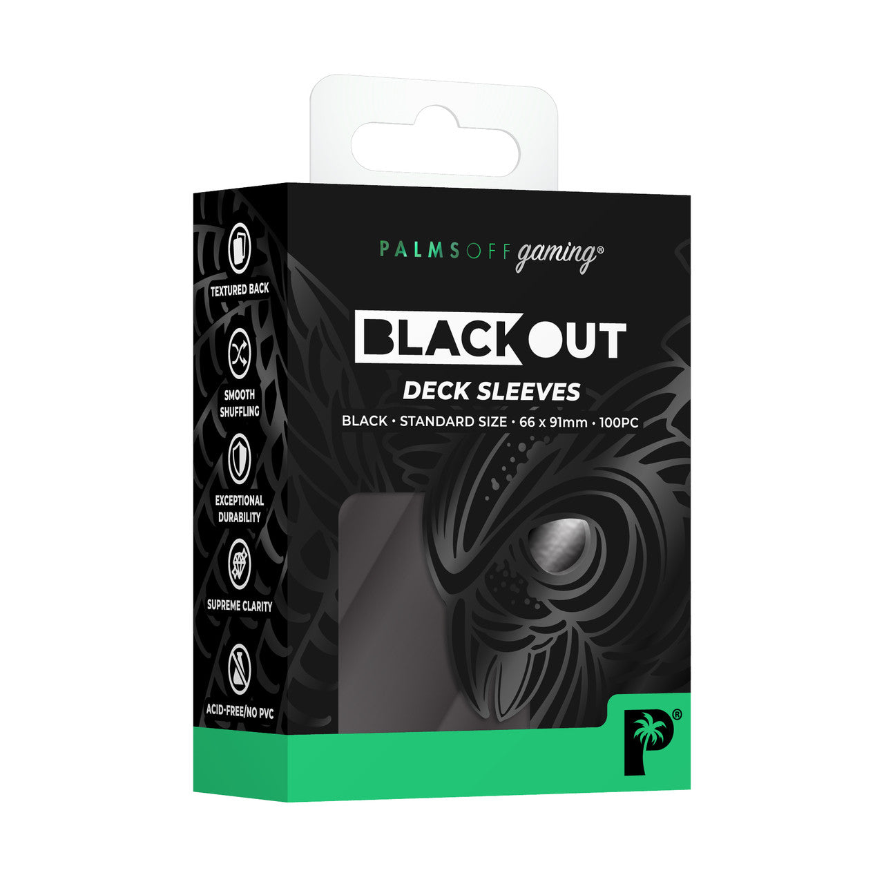 Blackout Deck Sleeves - Standard Size - Palms Off Gaming - Pop Culture Larrikin