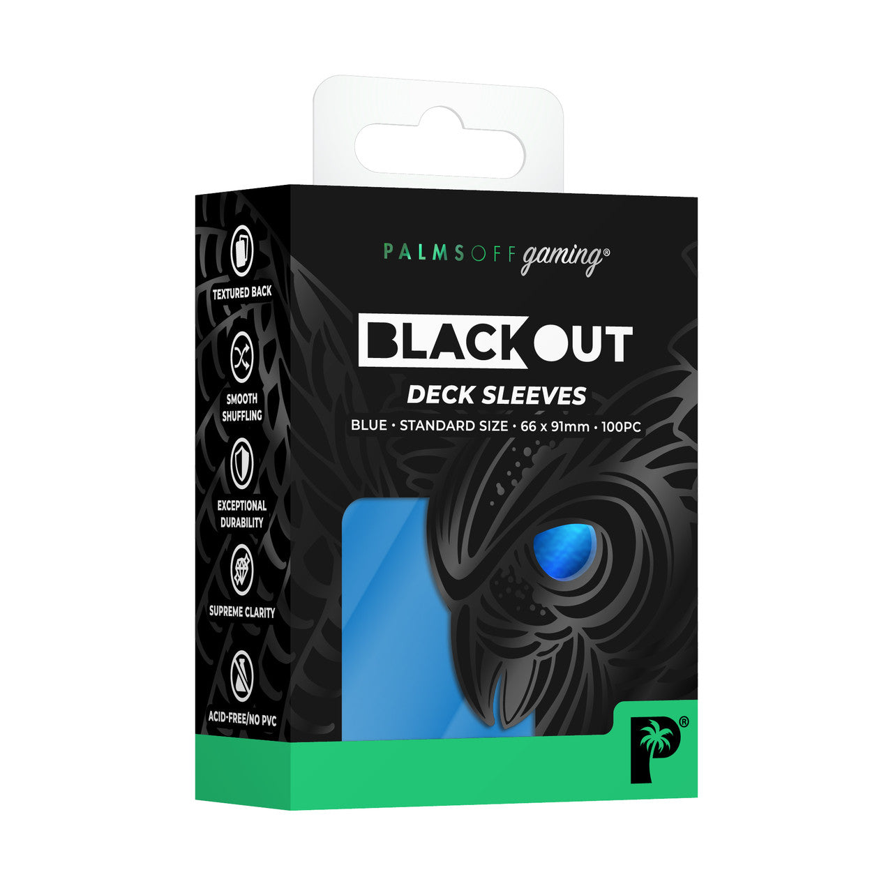 Blackout Deck Sleeves - Standard Size - Palms Off Gaming - Pop Culture Larrikin