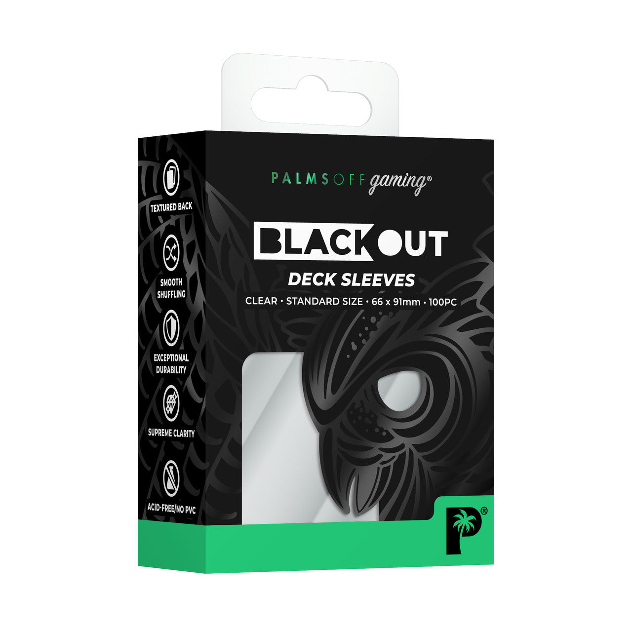 Blackout Deck Sleeves - Standard Size - Palms Off Gaming - Pop Culture Larrikin