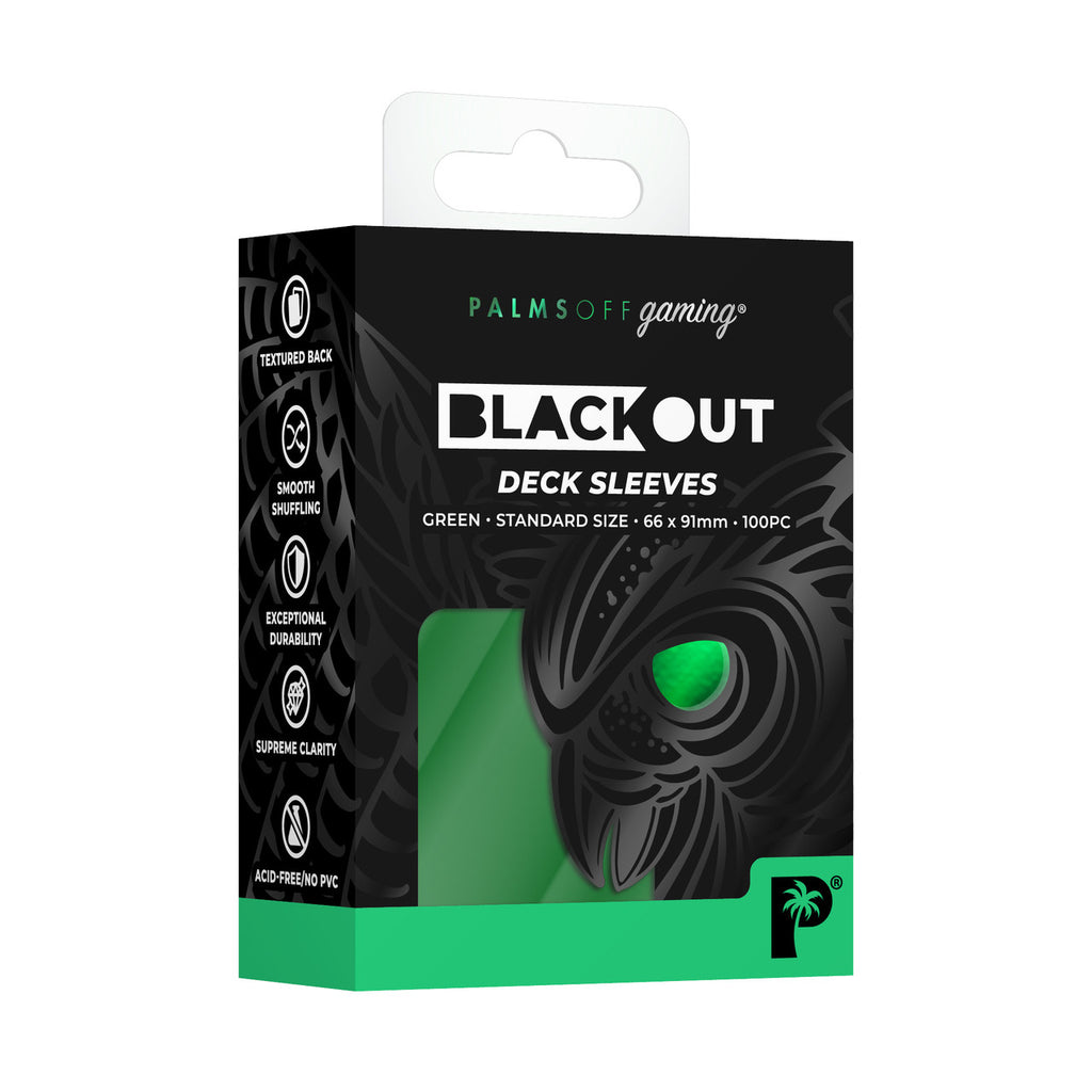 Blackout Deck Sleeves - Standard Size - Palms Off Gaming - Pop Culture Larrikin