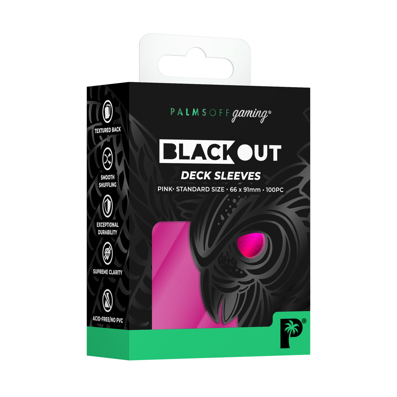 Blackout Deck Sleeves - Standard Size - Palms Off Gaming - Pop Culture Larrikin