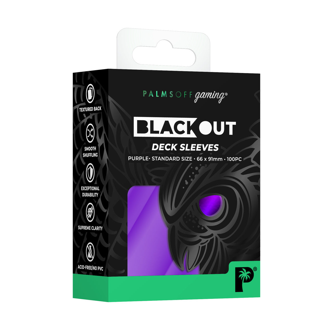 Blackout Deck Sleeves - Standard Size - Palms Off Gaming - Pop Culture Larrikin