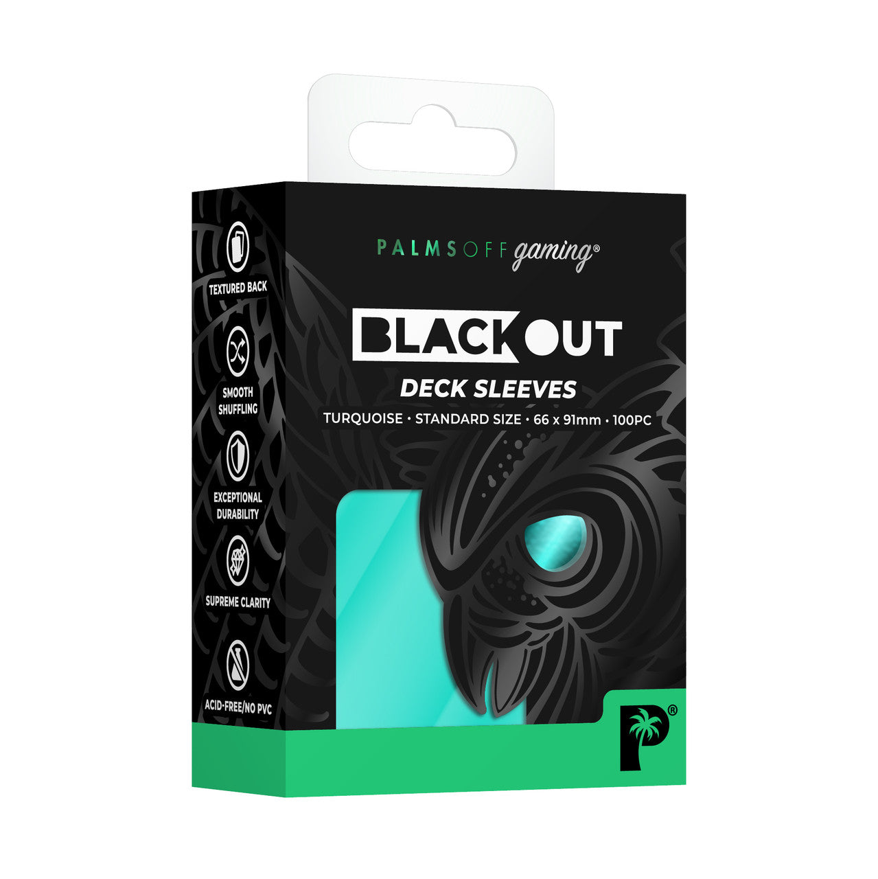 Blackout Deck Sleeves - Standard Size - Palms Off Gaming - Pop Culture Larrikin