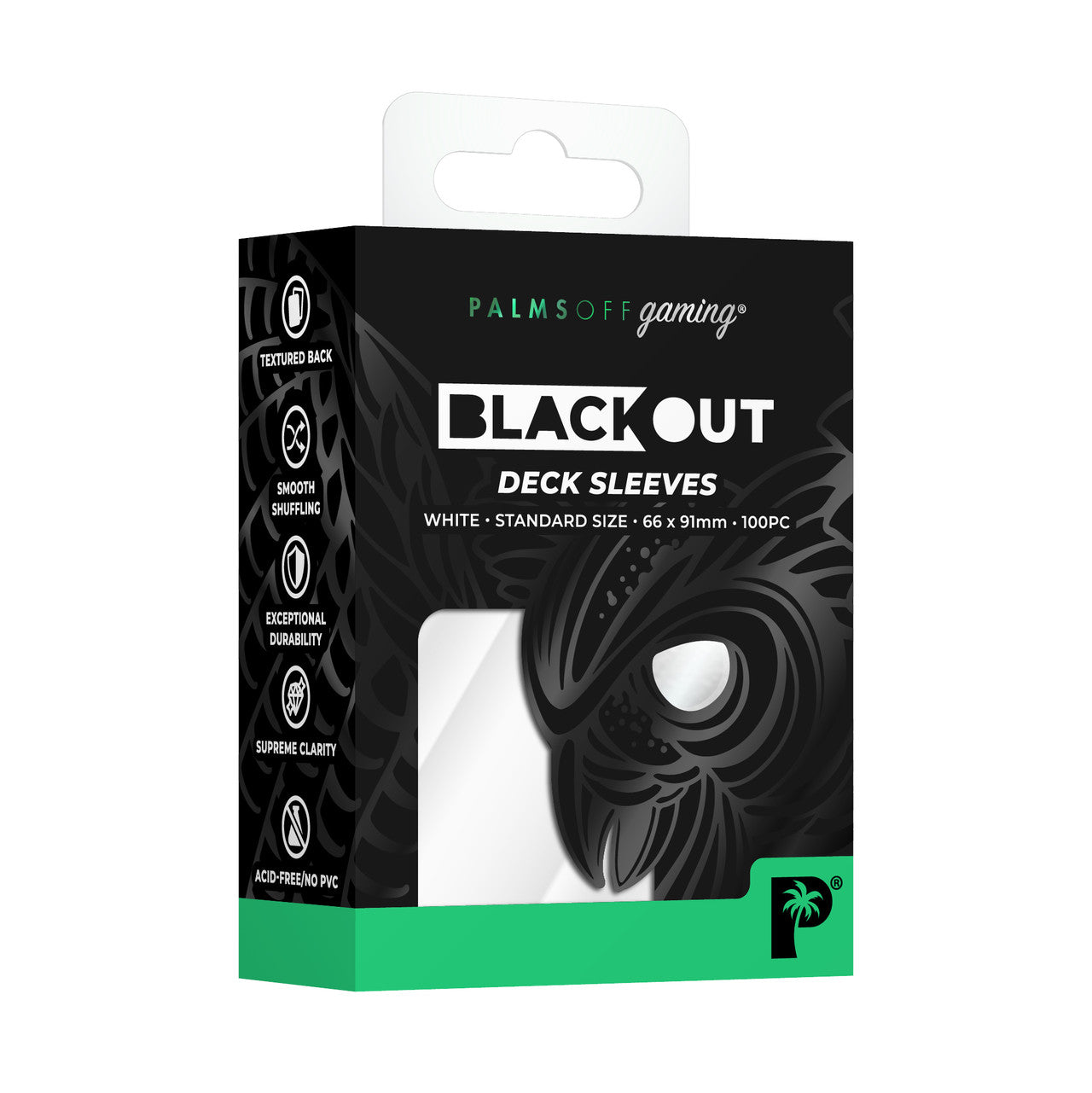 Blackout Deck Sleeves - Standard Size - Palms Off Gaming - Pop Culture Larrikin