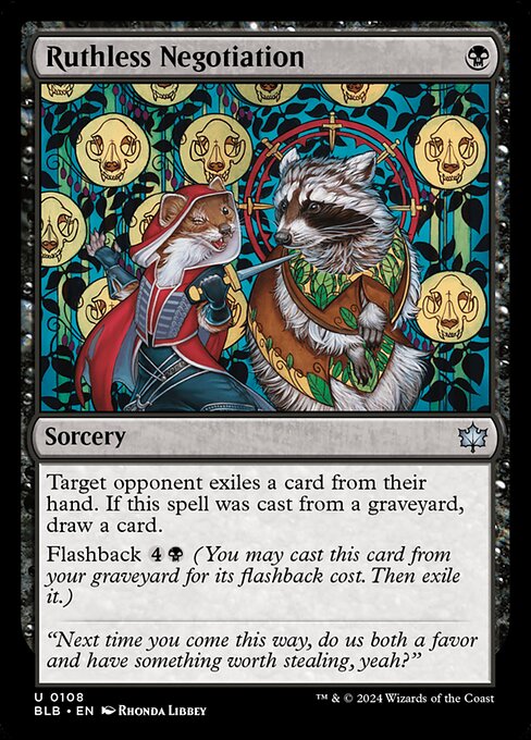 Image of Ruthless Negotiation - Foil - 108 C-AW