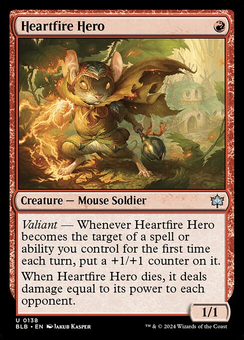 Image of Heartfire Hero Bloomburrow (BLB) #138