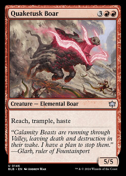 Image of Quaketusk Boar - 146 C-AW