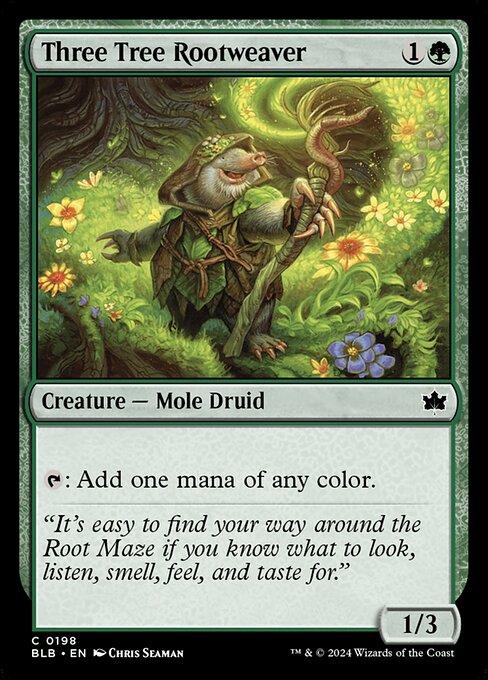Image of Three Tree Rootweaver - Foil - 198 C-AW