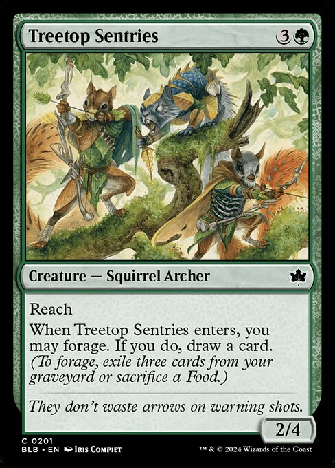 Image of Treetop Sentries Bloomburrow (blb) #201