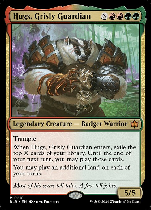 Image of Hugs, Grisly Guardian Bloomburrow (BLB) #218