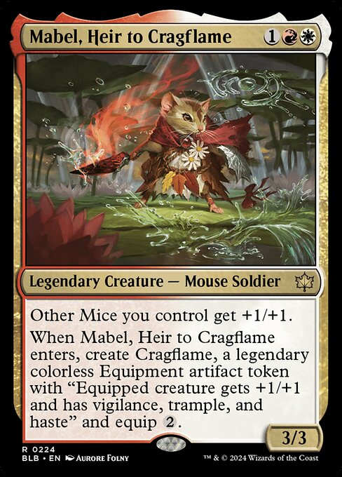 Image of Mabel, Heir to Cragflame Bloomburrow (blb) #224