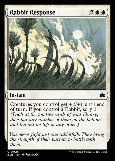 Image of Rabbit Response - Foil - 26 C-AW