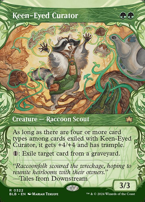 Image of Keen-Eyed Curator Bloomburrow (BLB) #322