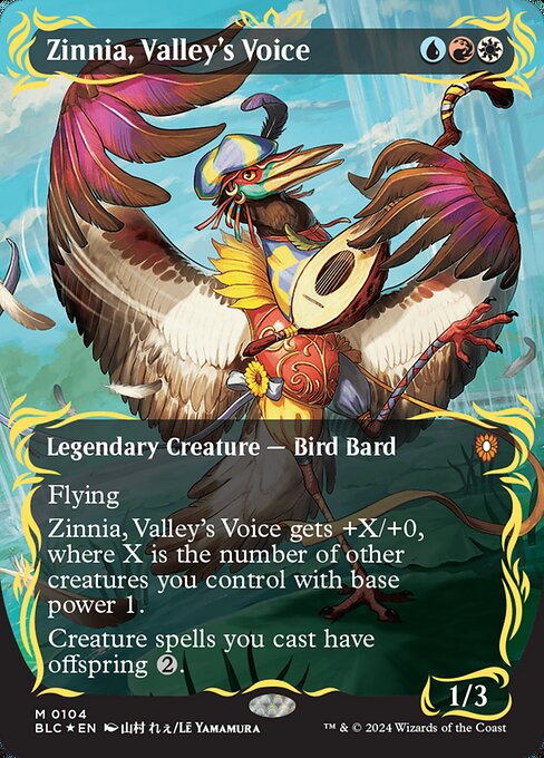 Image of Zinnia, Valley's Voice Bloomburrow Commander (BLC) #104