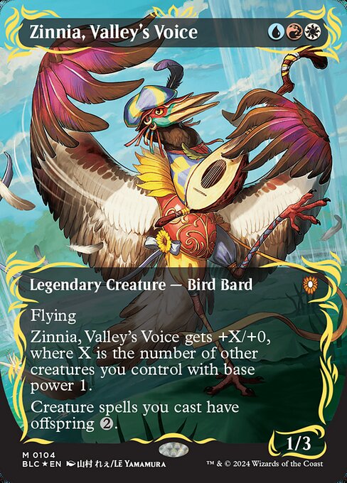 Image of Zinnia, Valley's Voice Bloomburrow Commander (BLC) #104
