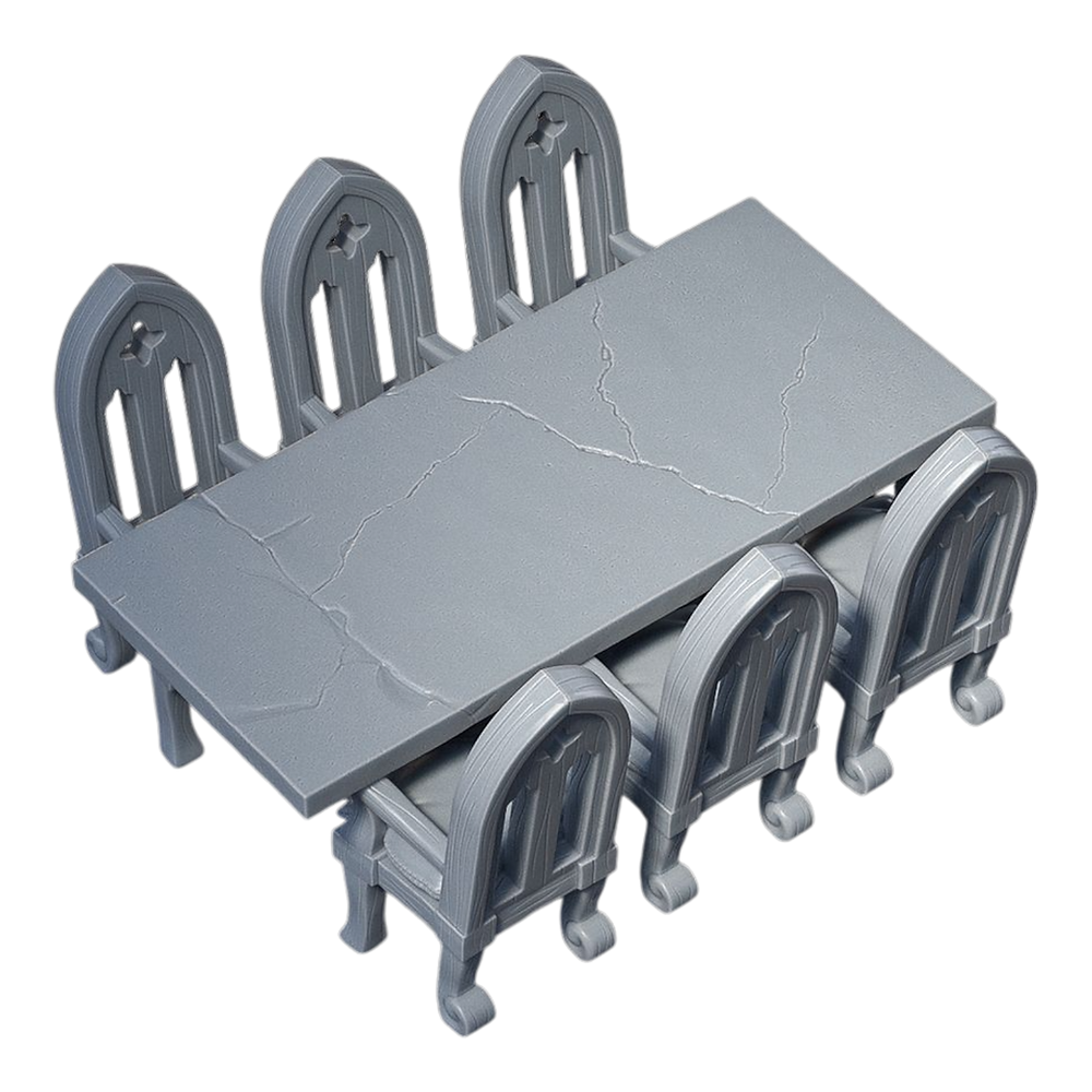 Table and 6 Chairs - Georges Glorious Goods - Pop Culture Larrikin 