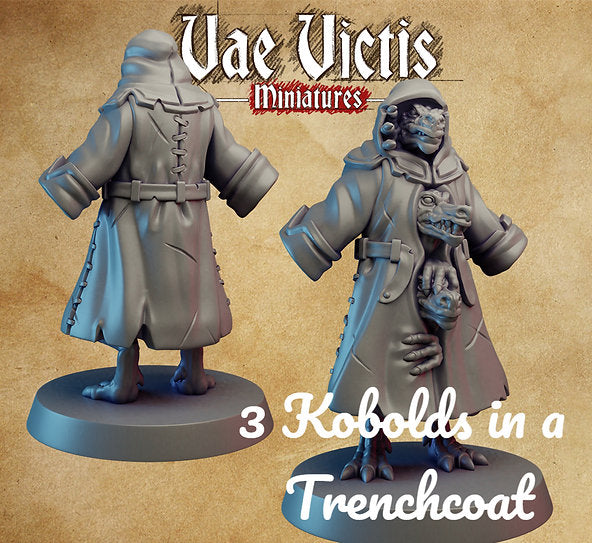 3 Kobolds in a Trenchcoat  - Georges Glorious Goods - Pop Culture Larrikin 