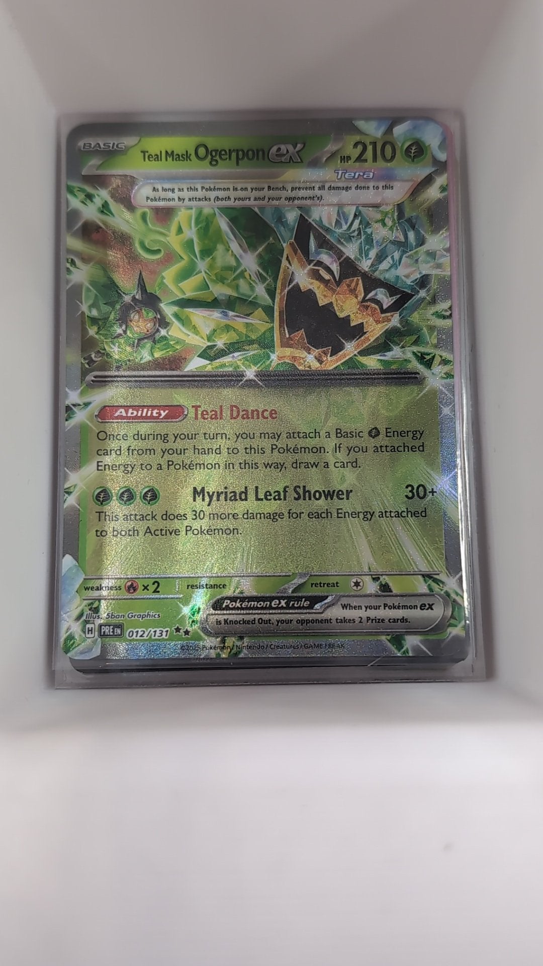 Image of Teal Mask Ogerpon ex Prismatic Evolutions (PRE) #12