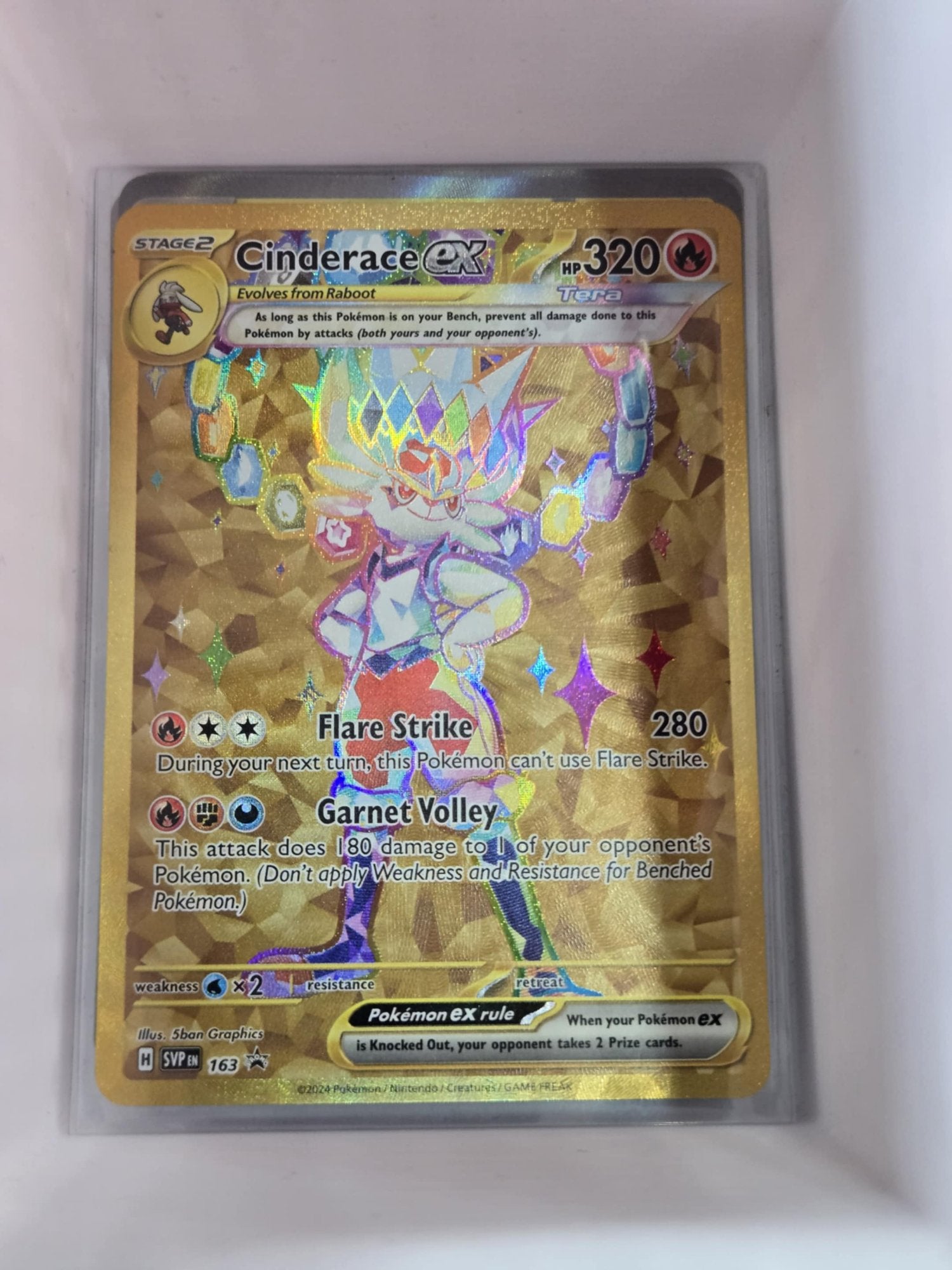 Image of Cinderace ex Scarlet and Violet Promos (svp) #163