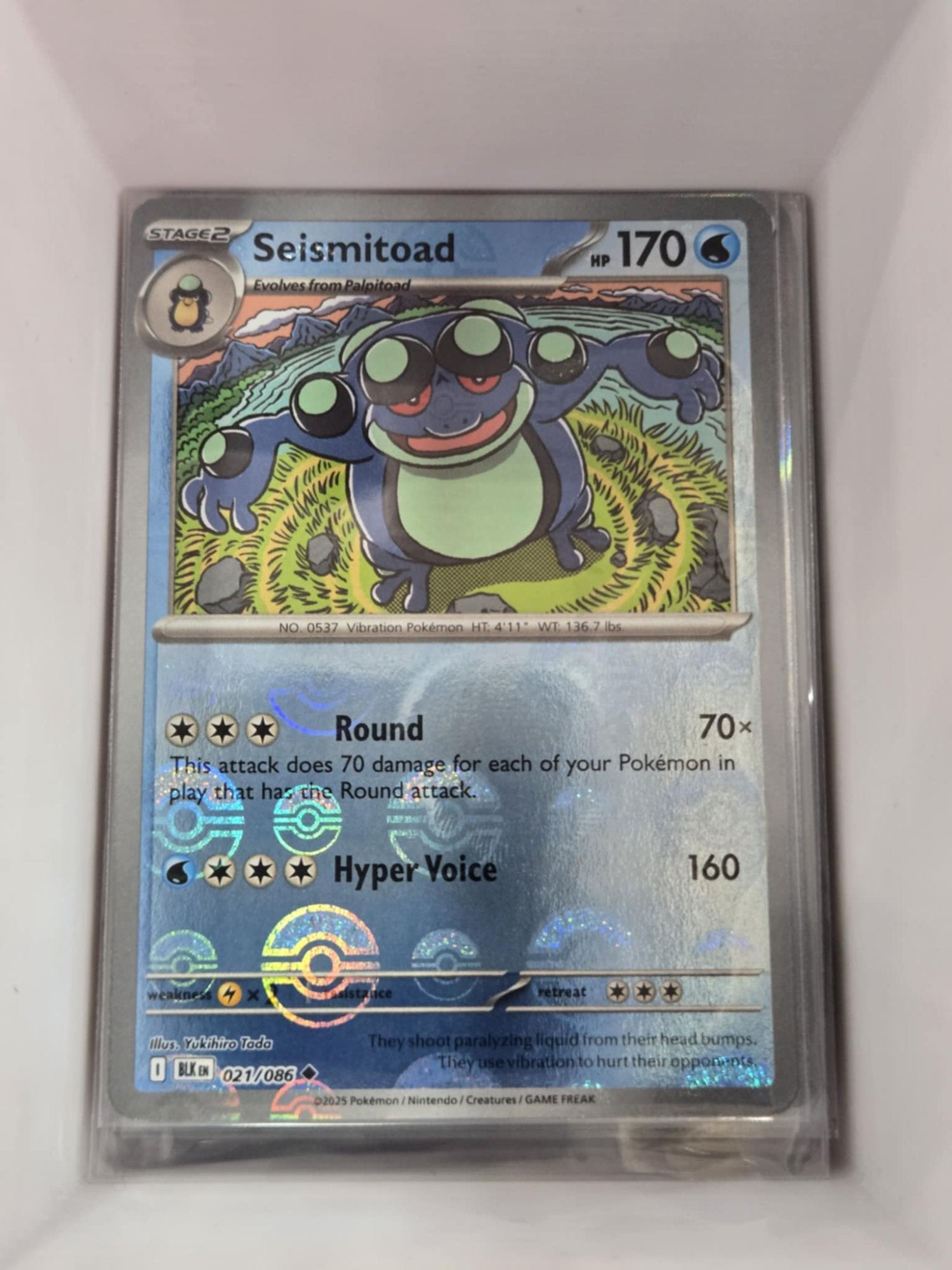 Image of Seismitoad Black Bolt (BLK) #21