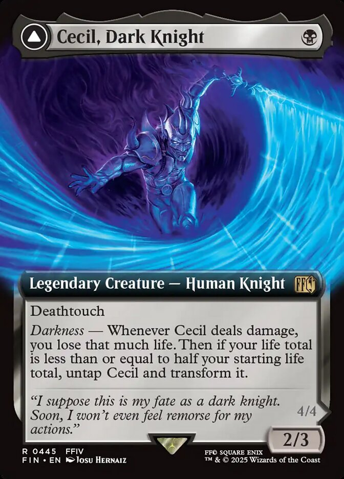Image of Cecil, Dark Knight Final Fantasy - 445 - MTG C-AC - Foil/Holo