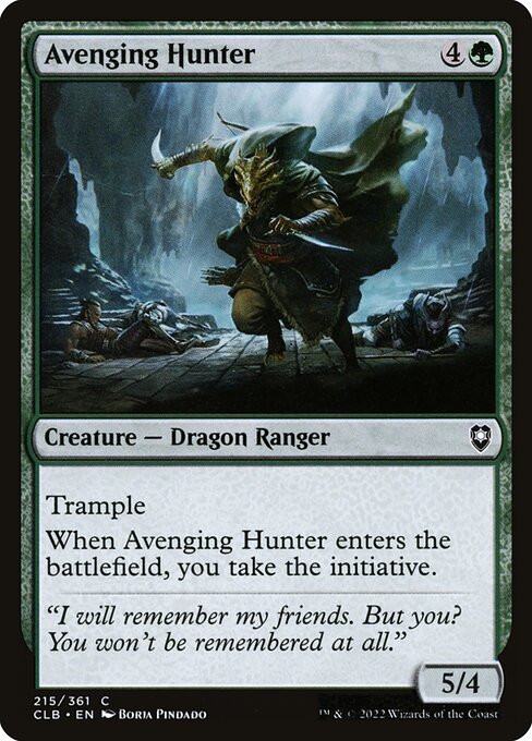 Image of Avenging Hunter Commander Legends: Battle for Baldur's Gate (CLB) #215