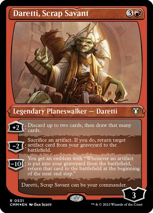 Image of Daretti, Scrap Savant Commander Masters (CMM) #531