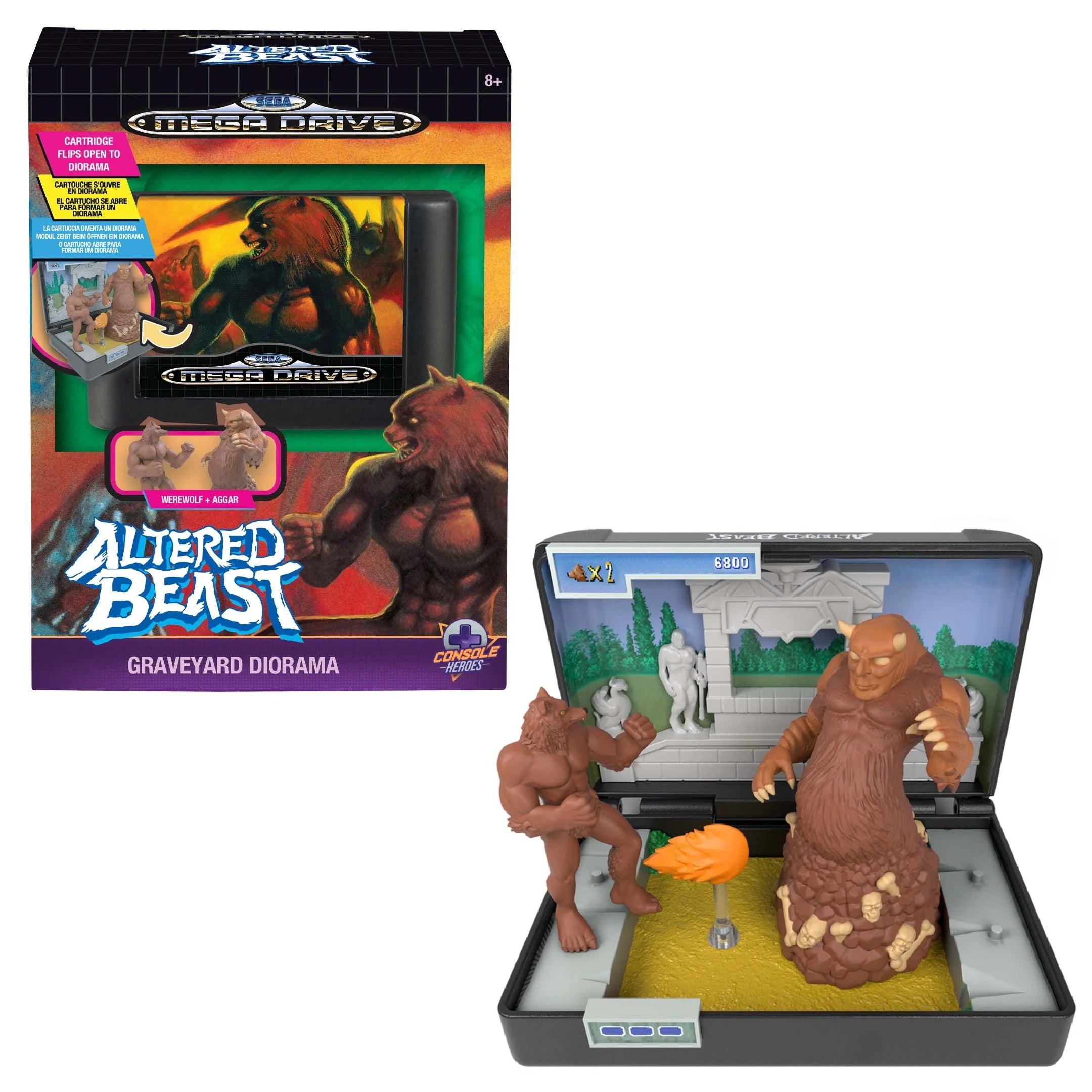 Image of Console Heroes Altered Beast Graveyard Diorama - Pop Culture Larrikin 
