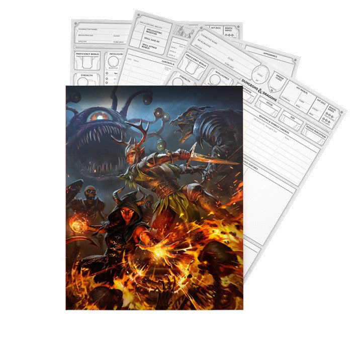 D&D Dungeons & Dragons Character Sheets (2024) - Pop Culture Larrikin 