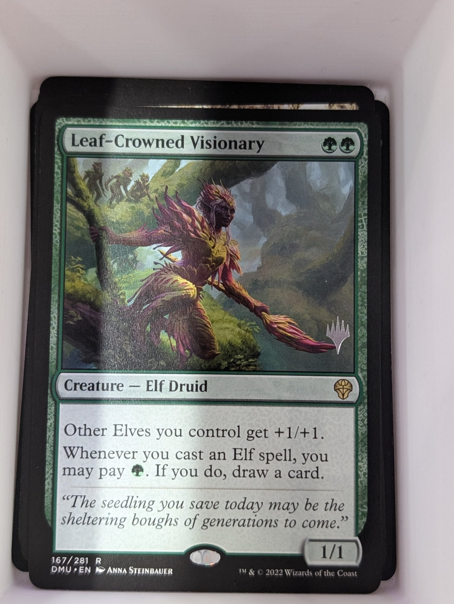Image of Leaf-Crowned Visionary Dominaria United Promos (pdmu) #167p