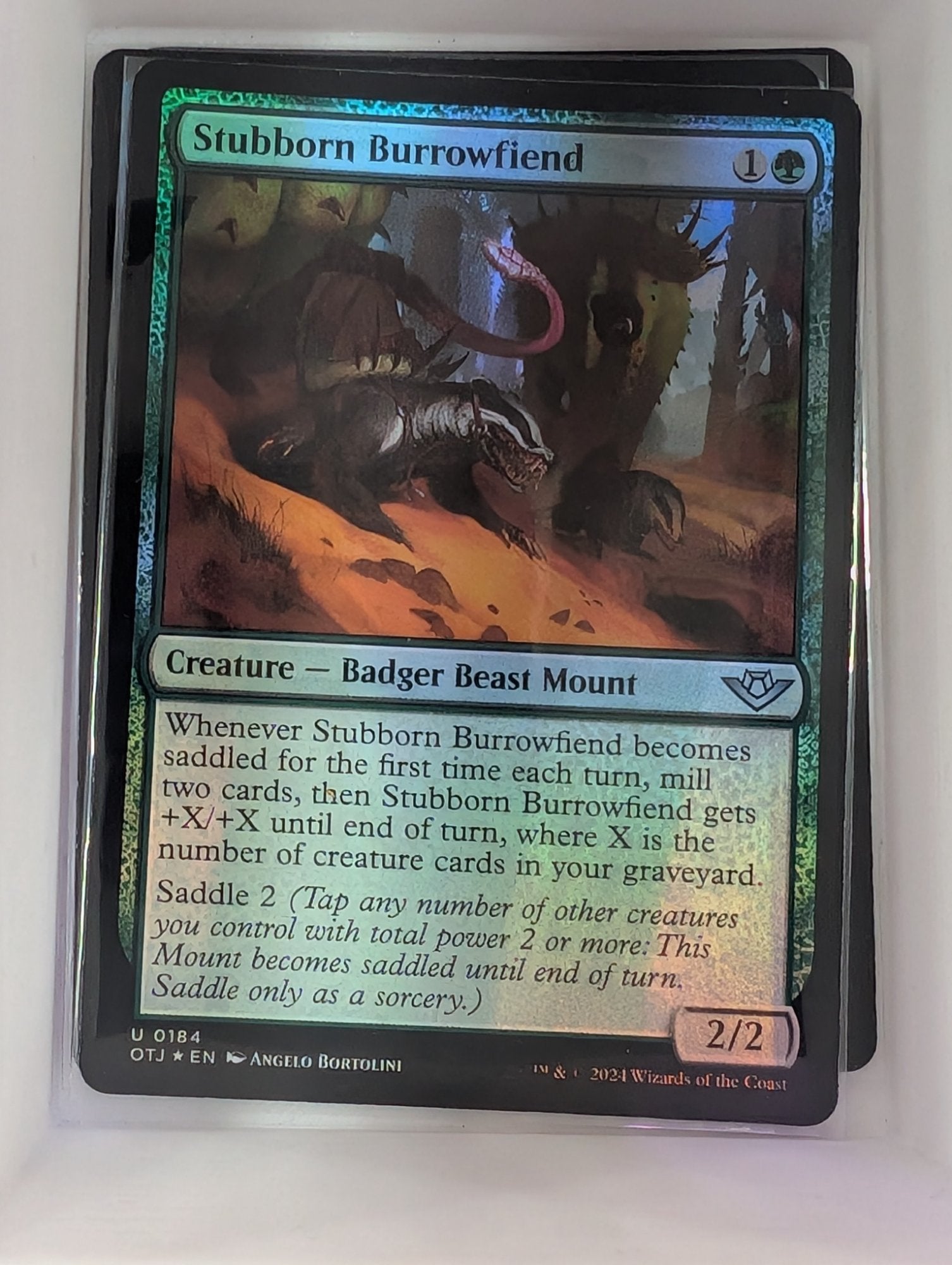 Image of Stubborn Burrowfiend Outlaws of Thunder Junction (otj) #184