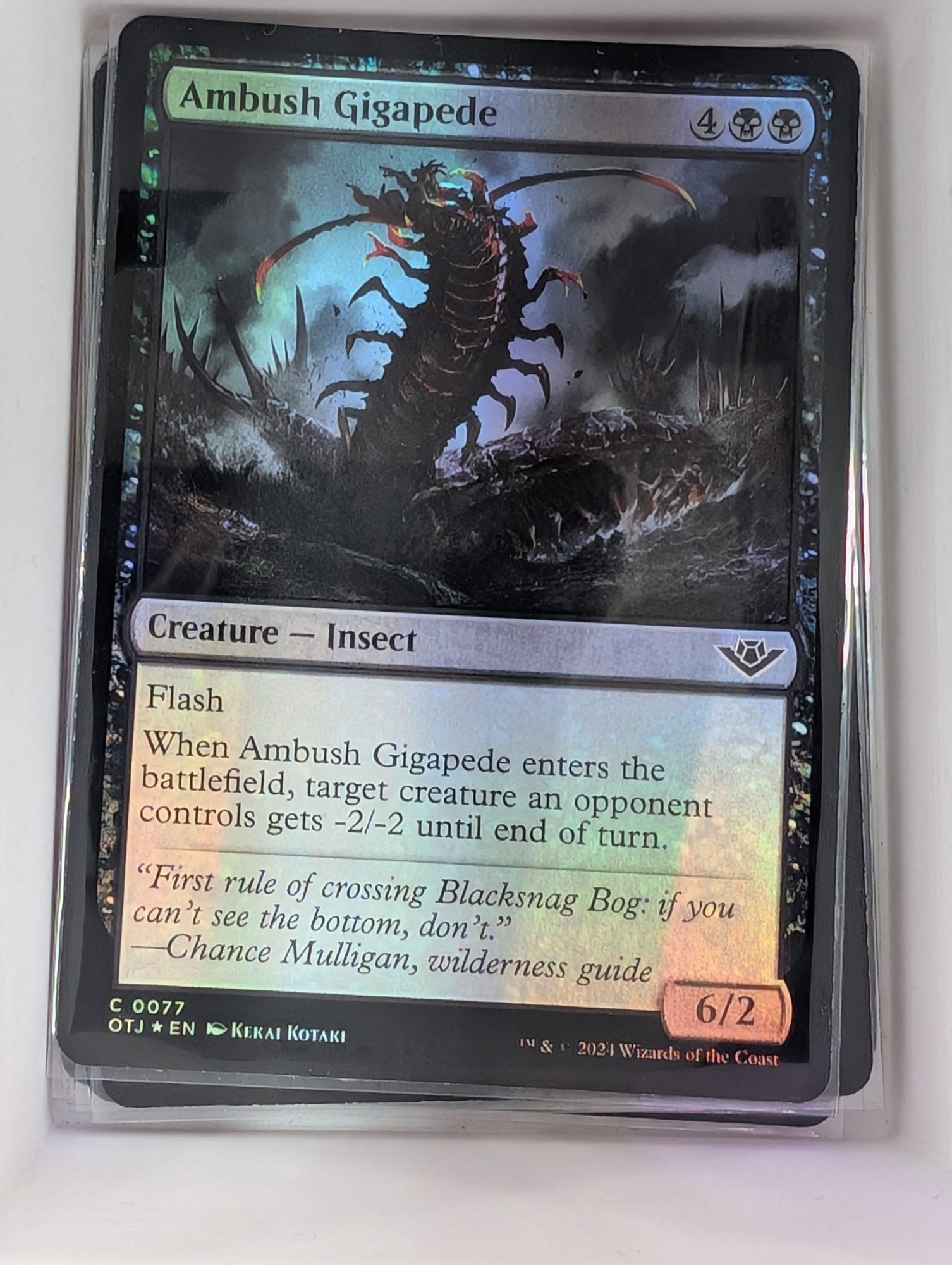 Image of Ambush Gigapede Outlaws of Thunder Junction (otj) #77