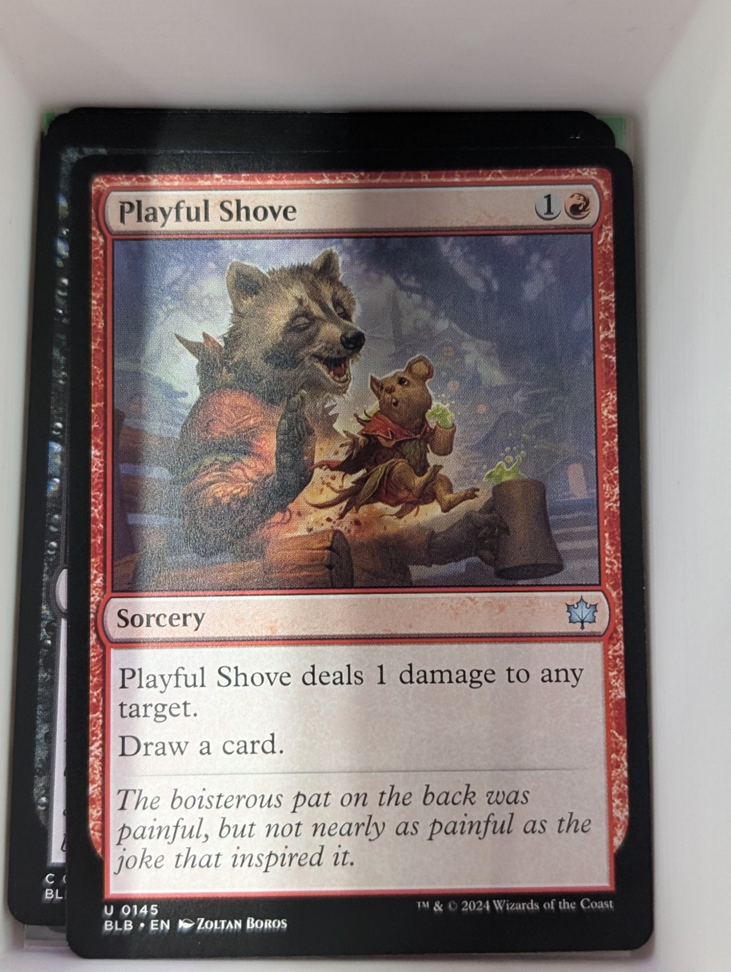 Image of Playful Shove Bloomburrow (blb) #145