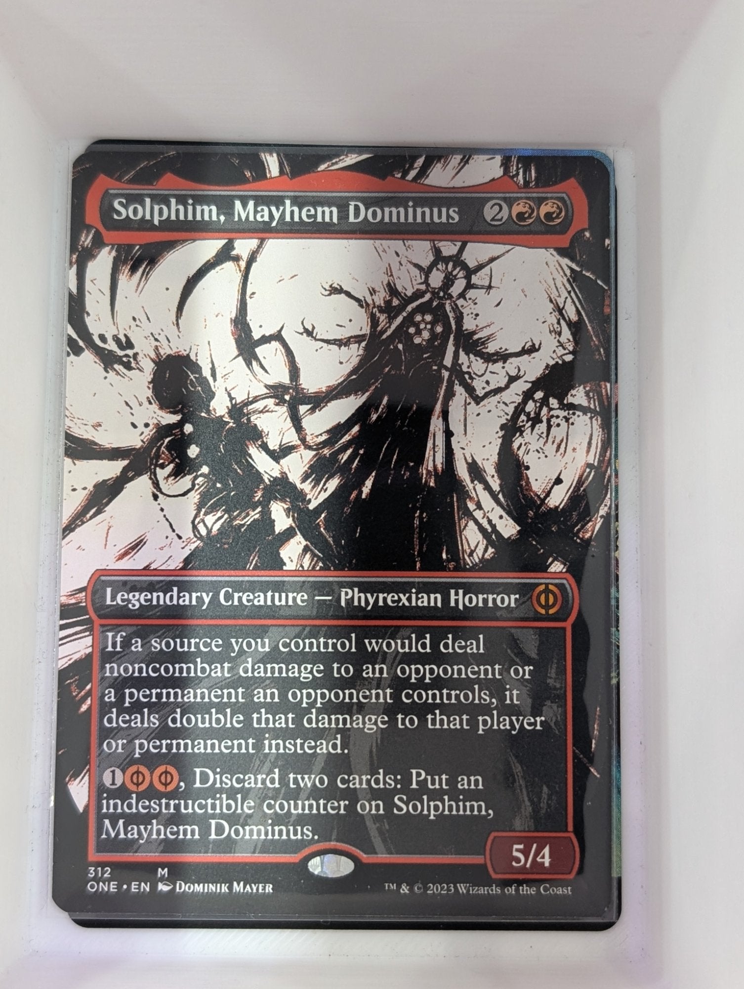 Image of Solphim, Mayhem Dominus Phyrexia: All Will Be One (one) #312