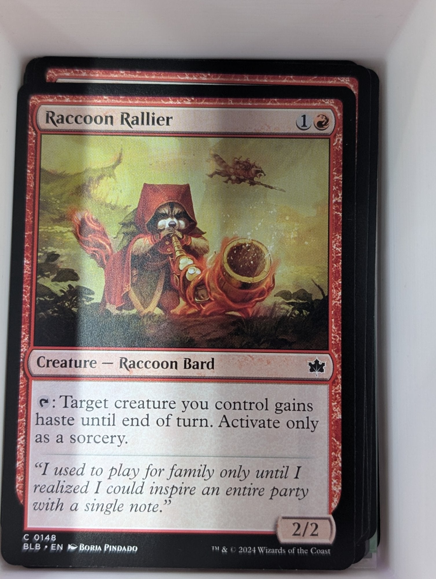 Image of Raccoon Rallier Bloomburrow (blb) #148